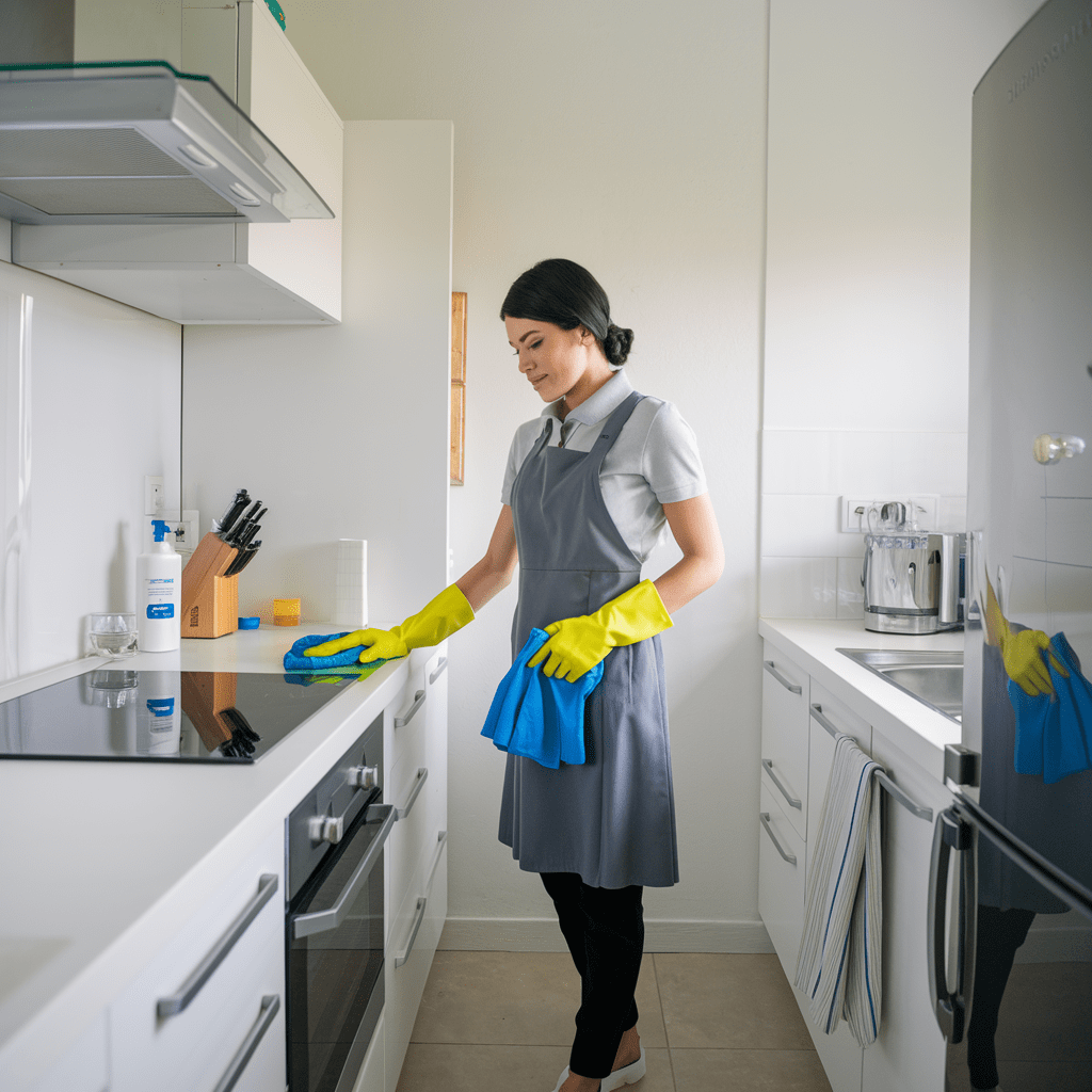 cleaning kitchen e min